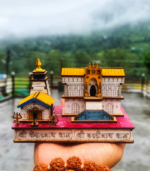 Shri Kedarnath Badrinath Temple | White Finish | 13.5x7.5x9 cm