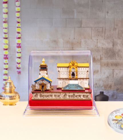 Shri Kedarnath Badrinath Temple | Acrylic frame | 17x10.5x14.5 cm