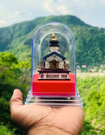 shri-kedarnath-temple-miniature-white-finish-acrylic-frame-13-5x8x13cm